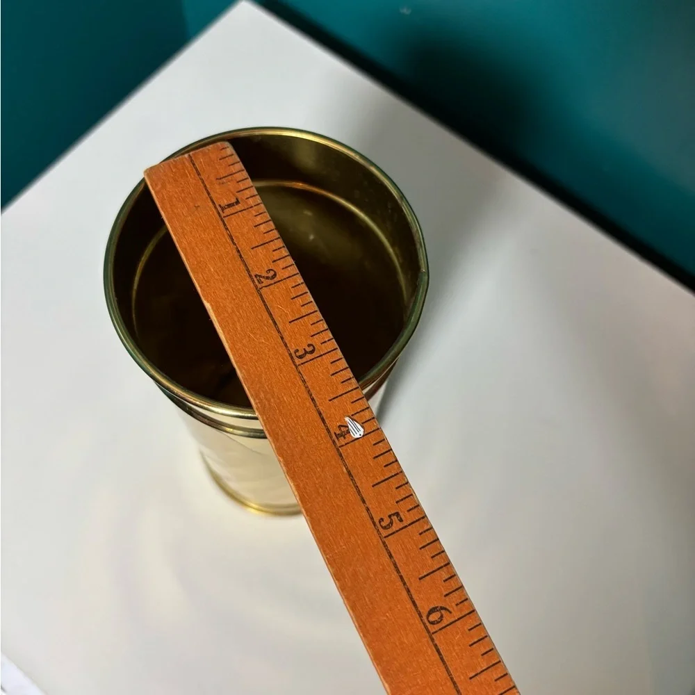 Bristol Brass & Copper Inc Solid Brass Cylinder Vase Made in USA